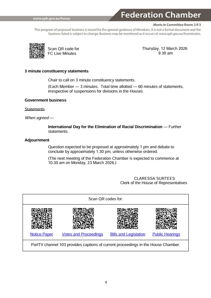 Australian House of Representatives tweet media