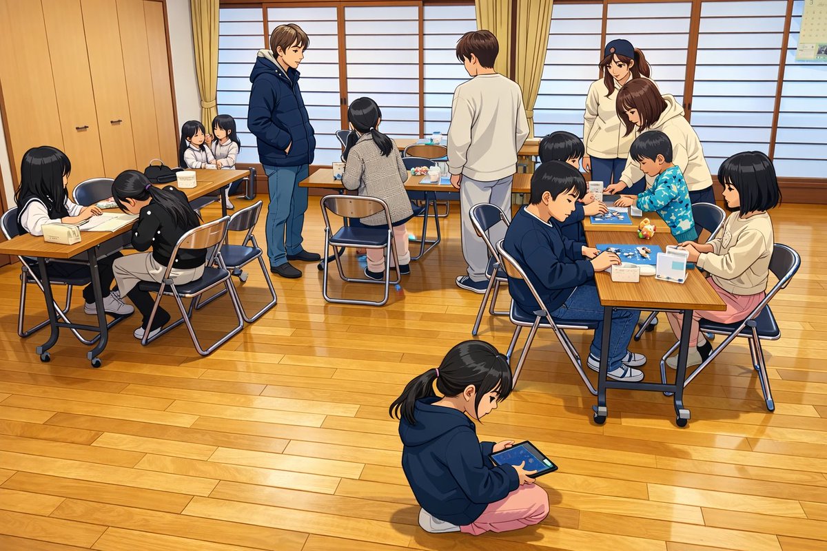 水曜日教室

保護者も混じって楽しい教室
来てる子数えるのが面倒なくらい

左側では囲碁の合間に宿題をしたり、自由な雰囲気です✨