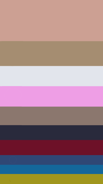 I have too many colours. They don't really go together aesthetically, but they match her sloppy character and concept.
What do you guys think?