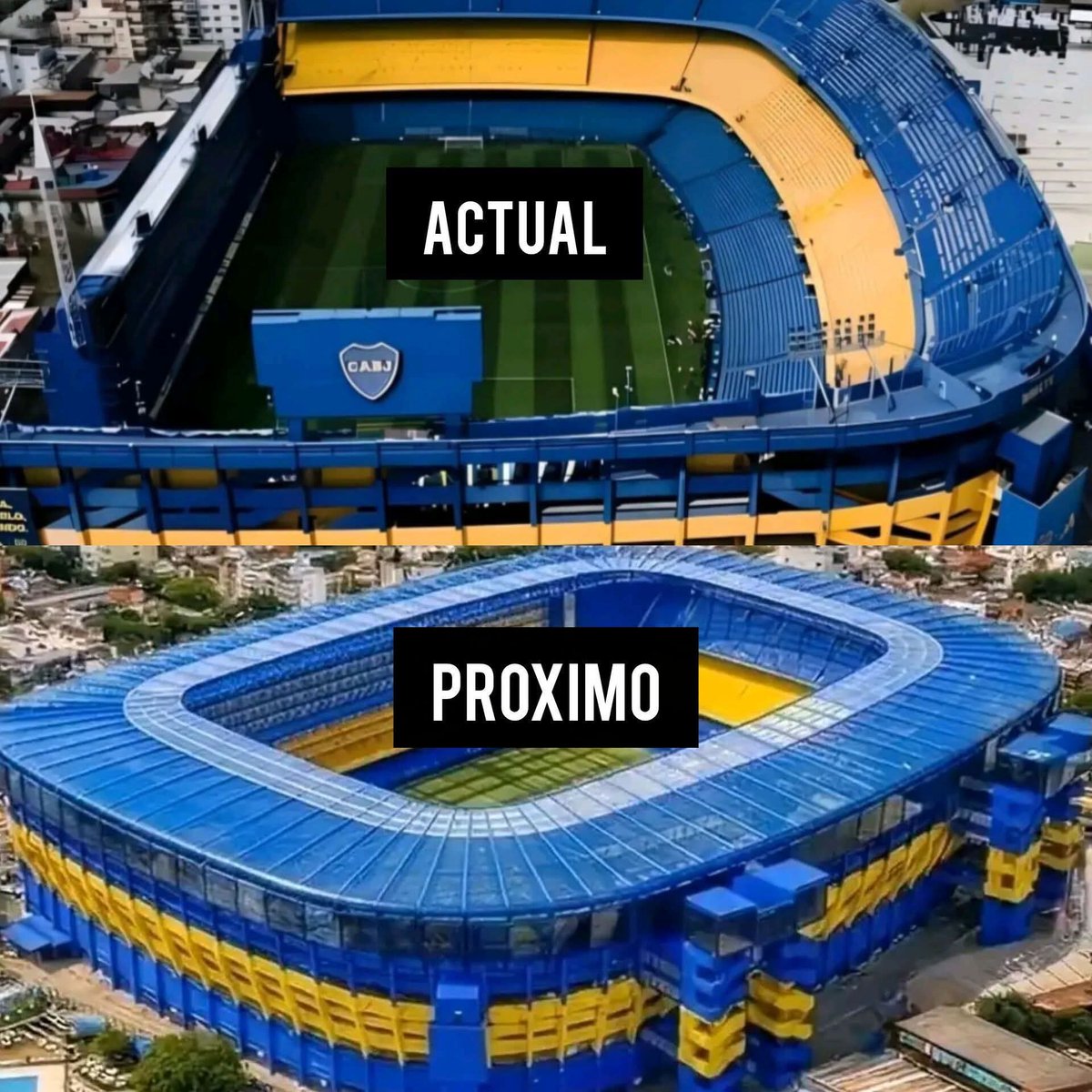 SIN DUDA ALGUNA 👇👇PASARÁ A SER EL ESTADIO MÁS HERMOSO DE ARGENTINA. 
#AguantenLosVerdaderosBosteros
#AguanteJRRiquelme💙💛💙
#AguanteClaudioÚbeda💙💛💙
