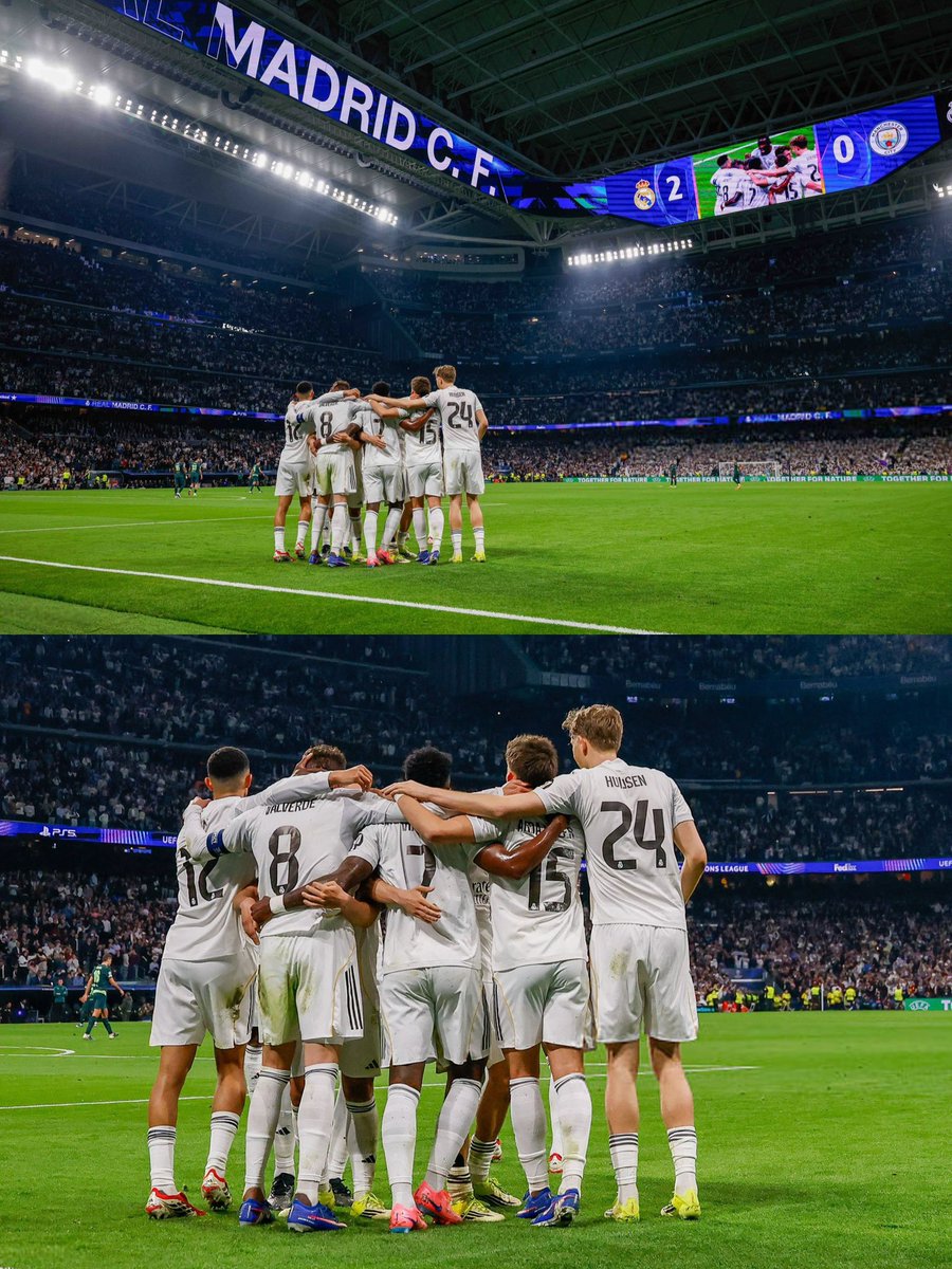 RMCFarab's tweet photo. 🚨 نهاية المباراة | ريال مدريد 3-0 مانشستر سيتي.
#HalaMadridYNadaMas ⚪️⚪️ https://t.co/JavX8E53lz