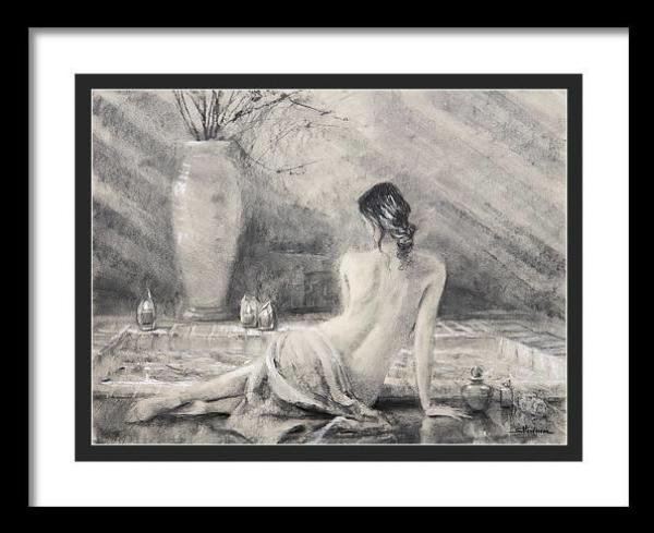 SHendersonArt's tweet image. Moments of peace and calmness are like a fine meal -- they are worth savoring and prolonging.

Before the Bath framed print -- Link to purchase is in the replies.
#bath #art #beauty