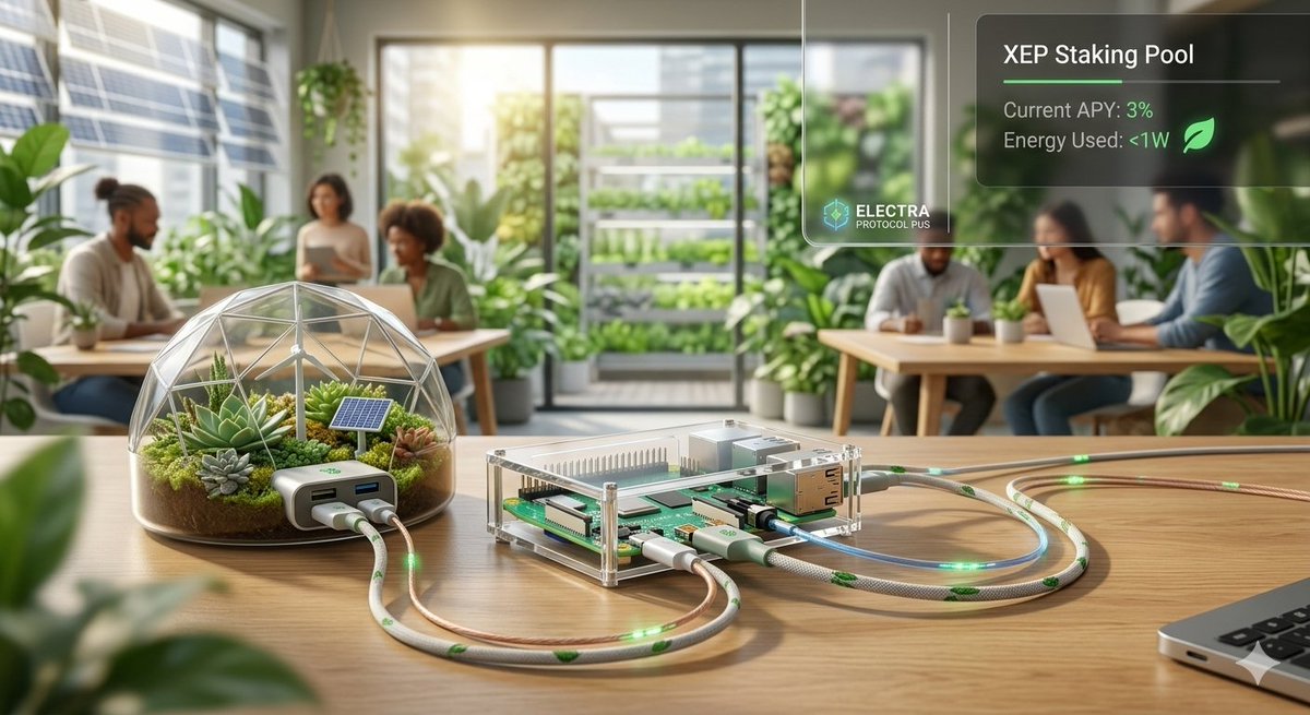 TR_MemeX_TR's tweet image. 🌾Eco-friendly approach and 3% staking rewards.

​🌱 Protect the planet while you earn!

​@ElectraProtocol is environment-friendly thanks to its #ProofofStake (#PoS) infrastructure. Instead of energy-hungry mining, you can contribute to network security by #staking $XEP and earn