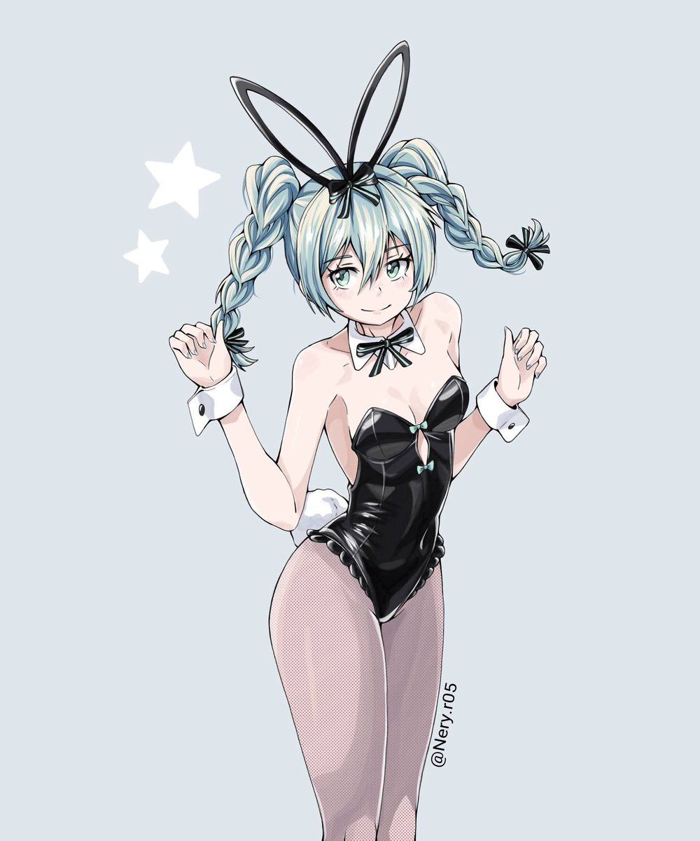 Continuing with the Miku Bunny theme, here's another design I liked. Shall we keep drawing bunnies? 🔥😁🙌🏻 

#miku #hatsunemiku #bunnysuit