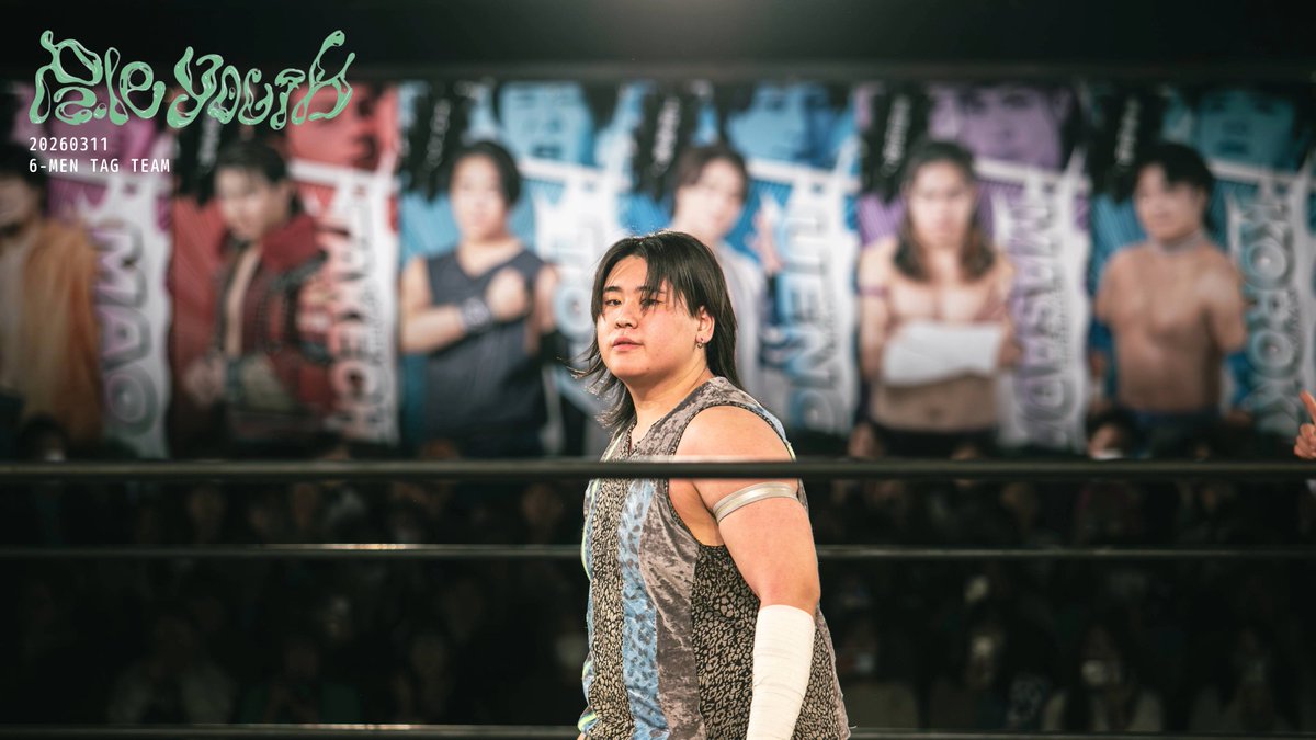 dd10ddt's tweet photo. 🤜⋆͛ 2026.3.11 新宿FACE ⋆͛🤛
#ddtpro #paleyouth #正田壮史 選手 #高鹿佑也 選手 #佐藤大地 選手 https://t.co/tuPUbWY3Rm