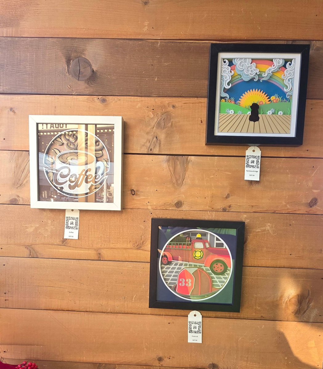 AvantGardeShows's tweet image. "We specialize in crafting 3D Shadowbox Paper Art Frames, layered paper designs that transform simple materials into captivating works of art. " -Jody Pelasky, White Dog Crafts (2026 Rocky River Spring Season Avant-Garde Art &amp;amp; Craft Show Vendor) #shadowboxes #3dprinted #art