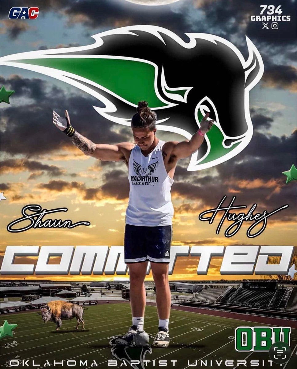 ndnsports's tweet photo. Congratulaton to Shaun Hughes (Delaware Nation), out of MacArthur High School in Oklahoma, who has committed to Oklahoma Baptist University to continue his education and Throws career.
#NativePreps #Delware #OBU https://t.co/DX1VcXnppe
