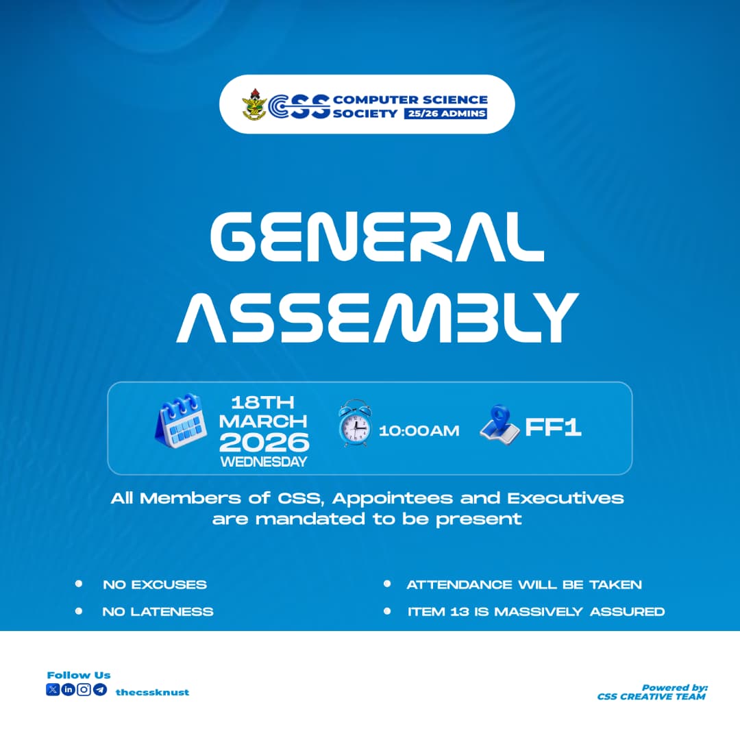 Computer Science Society - KNUST tweet media