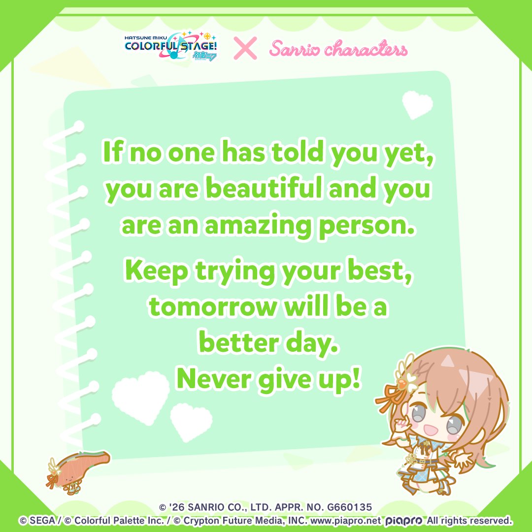 Keep watering yourself ☘️

Tag someone who you think should see this!

#CSTxSanrio26