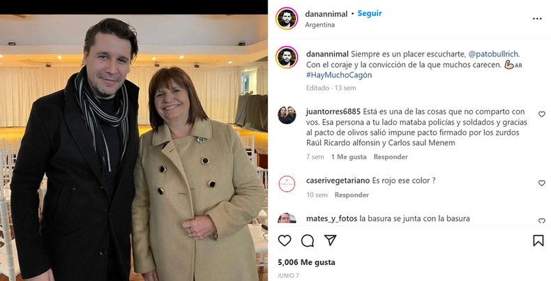 Este sionista liberal de mierda se viene a hacer el Nacionalista ahora, porque lo dejaron afuera, queda todo muy sobreactuado. 
Encima también se hace el gran Católico cuando se bautizó la semana pasada.
Es un ridículo.
Siempre fue empleado de Waldo Wolff y Patricia Bullrich.