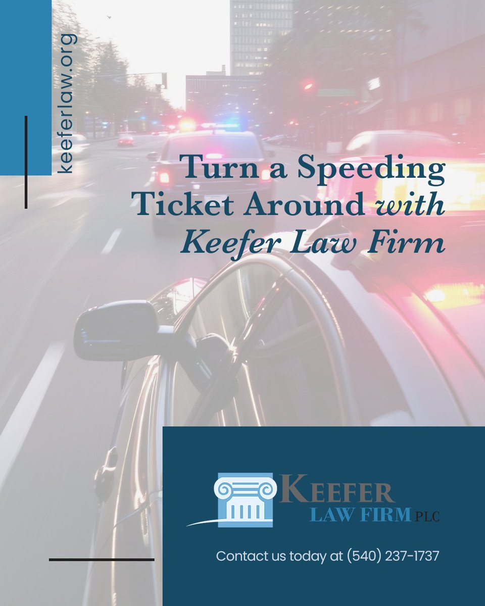 VADWILawyer's tweet photo. Don’t let one speeding ticket define your future!

Contact us today at (540) 237-1737 for more information.

https://t.co/xrgNAwYcNt 

#KeeferLawFirmWoodstock #TrafficTicketLawyer #SpeedingTicket #VirginiaTrafficLaws #FightYourTicket https://t.co/Gn5feINhAq