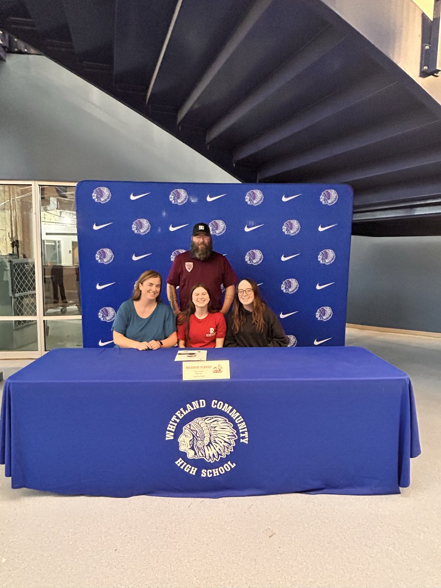 whitelandsports's tweet photo. Congratulations to Madison Fleury on her commitment to continue her academic and soccer/track career at the Rose-Hulman Institute of Technology! @DailyJournalNet @WhitelandGSocc @coachemerson_xc @RoseHulmanWSOC @RoseHulmanTF https://t.co/akh82it377