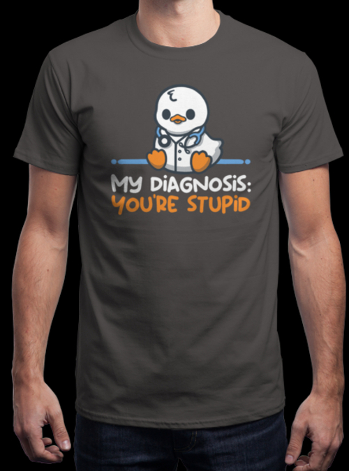 qwertee's tweet photo. "Ducktor diagnosis" is today's tee on https://t.co/LdSWa6Ss6H RePost for a chance at a FREE TEE! https://t.co/mtD8PA90kf