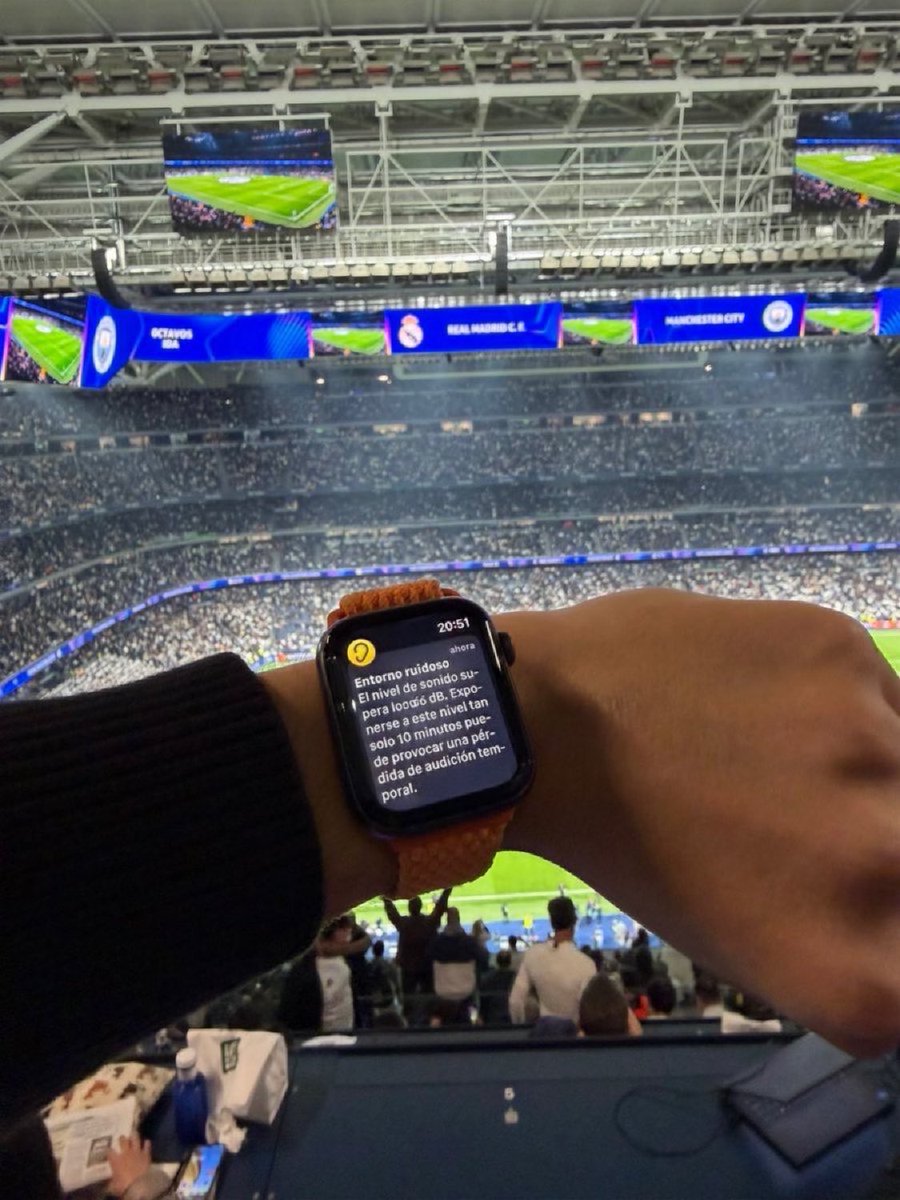 🚨 The noise levels at Bernabéu were so high tonight that warnings were sent. <a href="/JosePadi_/">Jose Padilla</a>