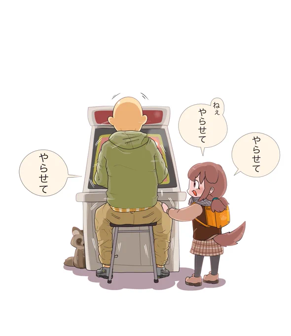 #できたてころね
ありし日のって絵🥐✨

奇々怪界のゲーム配信にて、冒頭3分ごろにコントローラーが反映しなくてゲームを開始できなかったころさんの「やらせろ」にジャリ味を感じたw 