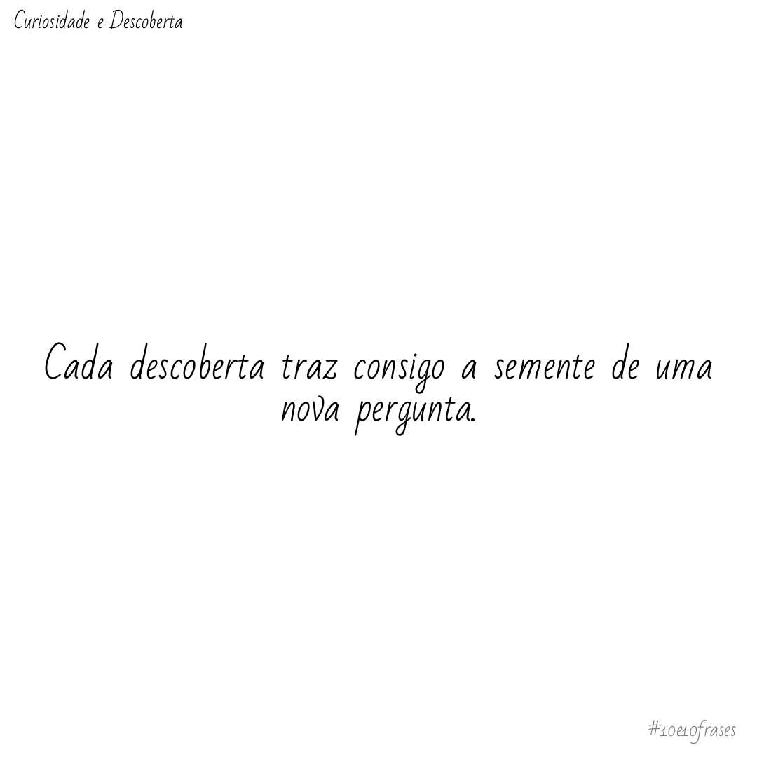 10e10Frases's tweet image. Destaca como o processo de descoberta é contínuo e leva a novas questões.

#descoberta #pergunta #conhecimento #exploracao #curiosidade #10e10frases

pt.wikipedia.org/wiki/MÃ©todo_cientÃ­fico