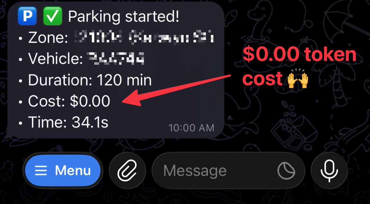 timscullin's tweet photo. OpenClaw reverse-engineered my local govt’s parking portal to automatically pay parking so I wont get fines any more.

it wrote the script then scheduled it for the time I want to pay for parking.

The script runs automatically, and pings me on telegram when parking starts.

If it fails it loops in the agent to debug and fix, so as long as nothing breaks it wont cost anything to run.

Next step is to connect to Tesla api so it only pays for parking when the car is actually there, then I wont accidentally pay for parking when I'm on holiday 😂