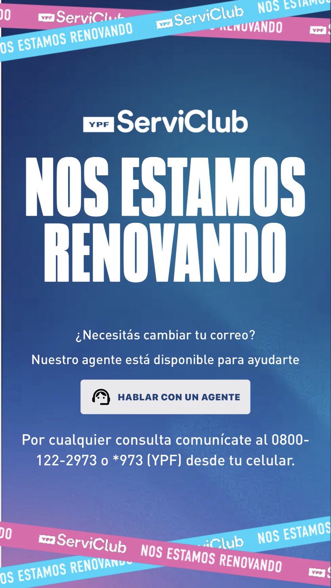 feedre's tweet photo. @YPFServiclub no se puede ingresar a la app y tampoco tiene web. #verguenza el
0800 los que atiende no saben dar explicaciones, son prepotentes, soberbios, altaneros , ah pero muy #sensibles hablan arriba del cliente y no les importa lo que uno tiene por decir https://t.co/XxvARd0CzE