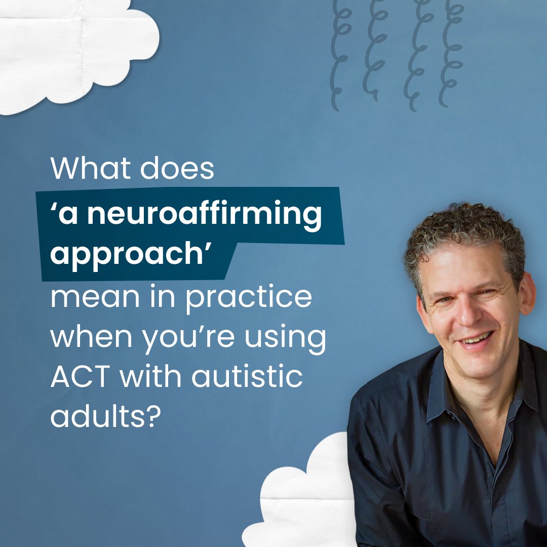 Psychwire's tweet photo. A neuroaffirming approach supports neurodivergent differences rather than treating them as deficits, but what does this look like in practice when working with autistic adults?

In this expert Q&A, Russ Harris explains what a neuroaffirming approach means and why Acceptance and Commitment Therapy is particularly well suited to this way of working.

👉 Read the full Q&A:
https://t.co/hZ1hH6ixDp