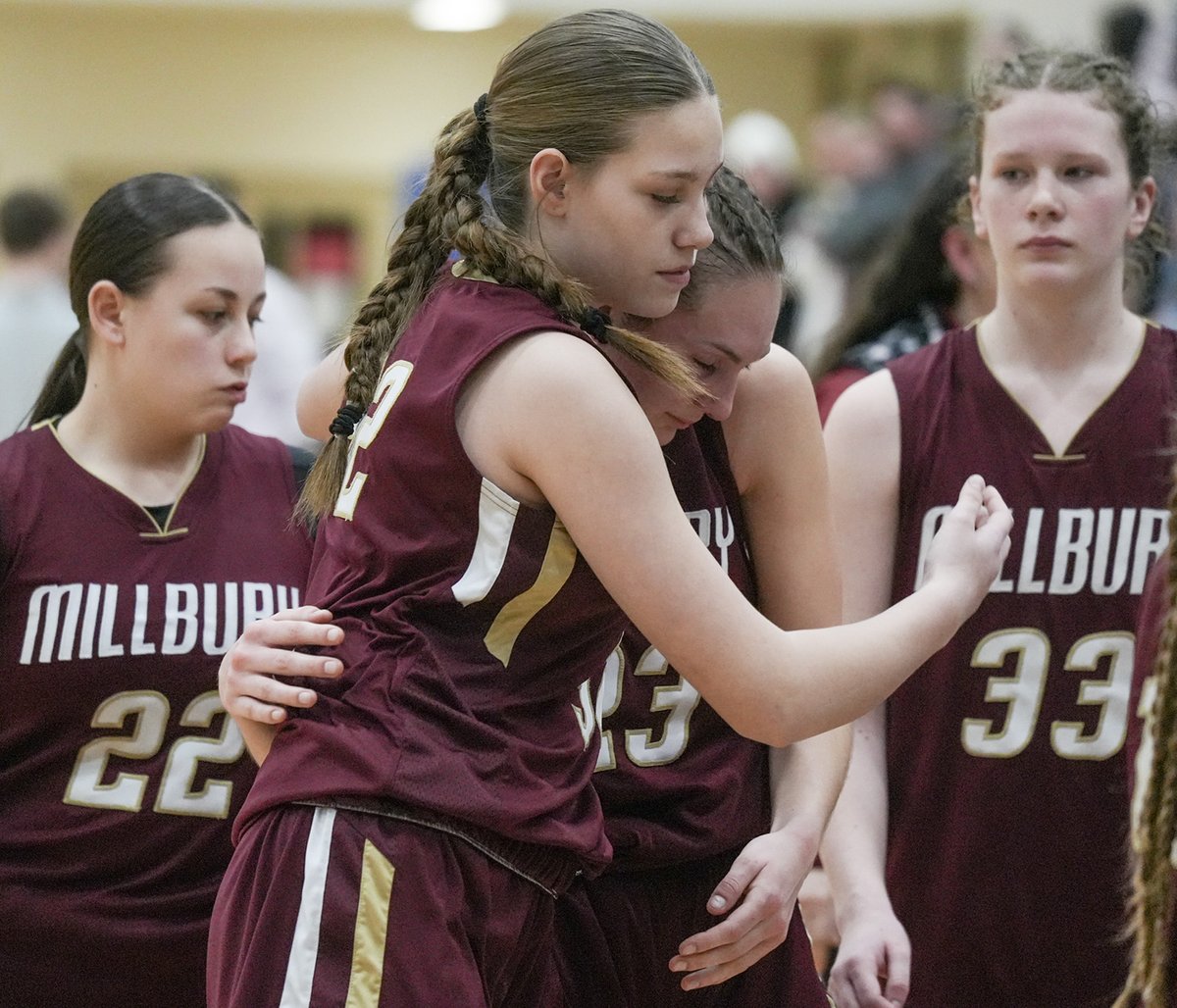 Photos: Millbury falls to Frontier in D4 state basketball semifinal <a href="/Woolie_Pride/">Millbury Athletics</a> <a href="/RickCinclair/">Rick Cinclair</a>  telegram.com/picture-galler…