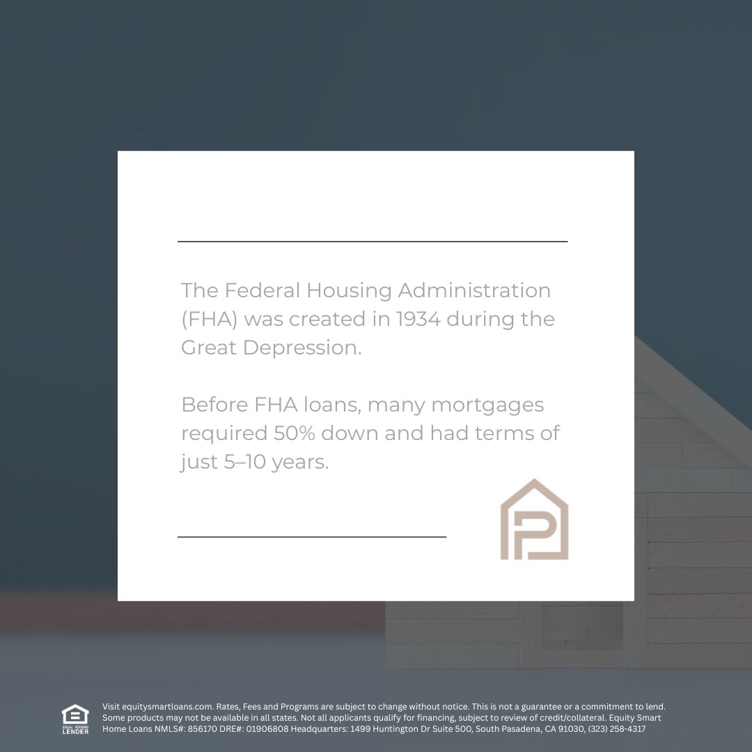KevinMPenn's tweet photo. 1930s: 50% down + 10yr terms. 📉 Today: 3.5% down + 30yr terms. 📈
The FHA changed the game for the American Dream. Don't let the "old way" of thinking about down payments stop you from buying today.

DM for modern options! 📩 #Lending #HomeBuying https://t.co/lpTMfaIySy