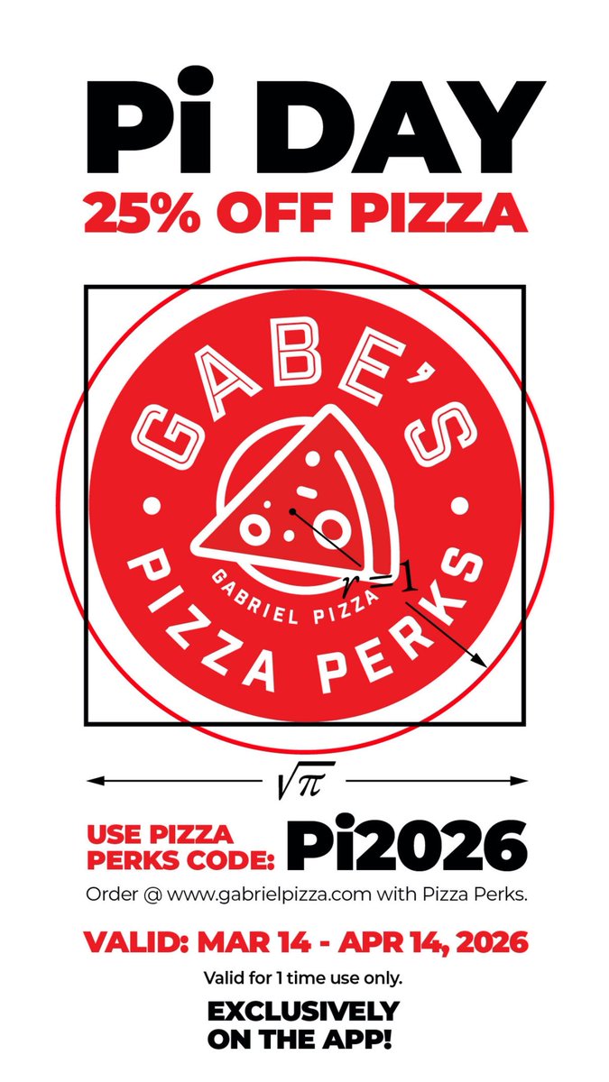 🚨🍕 Pi Day Giveaway 🍕🚨
Celebrate beating Celibrini from the 200 level @ CTC Sun, March 15

FOLLOW LIKE SHARE COMMENT
#GabrielPizzaPerks #PiDay 
#GoSensGo 

For a chance to Win 2 x 200L seats to watch the <a href="/Senators/">x - Ottawa Senators</a> take a bite out of the Sharks.

Join us for Pi day on the app!
