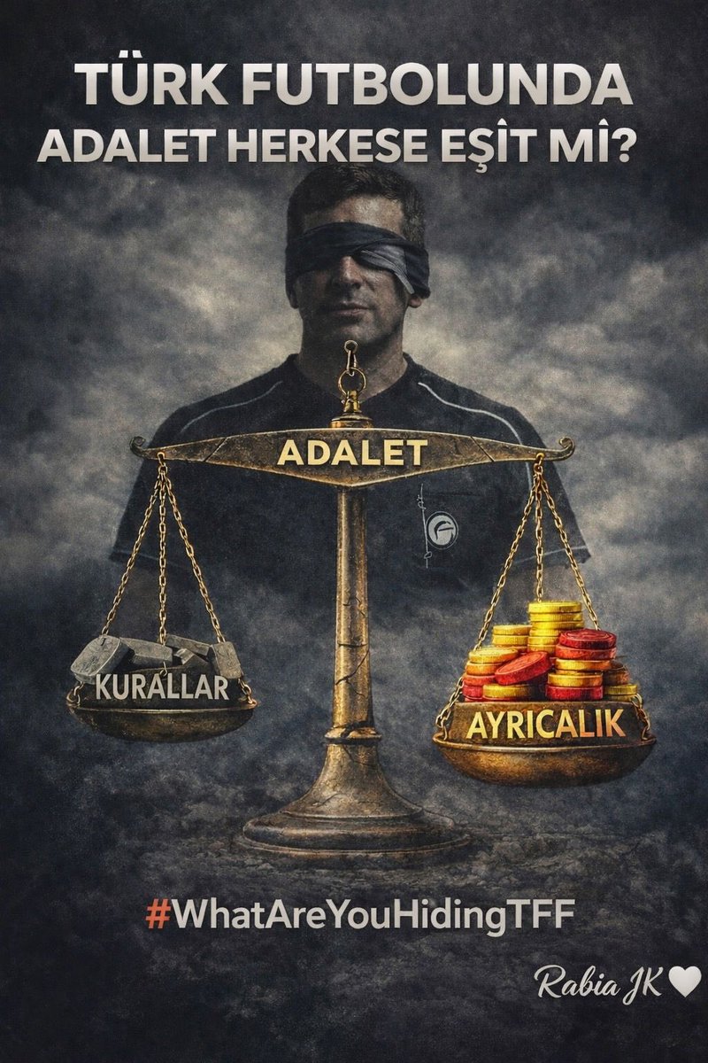 #WhatAreYouHidingTFF
Mhk istifa et.
Adalet bir gün herkese lazım olacak.