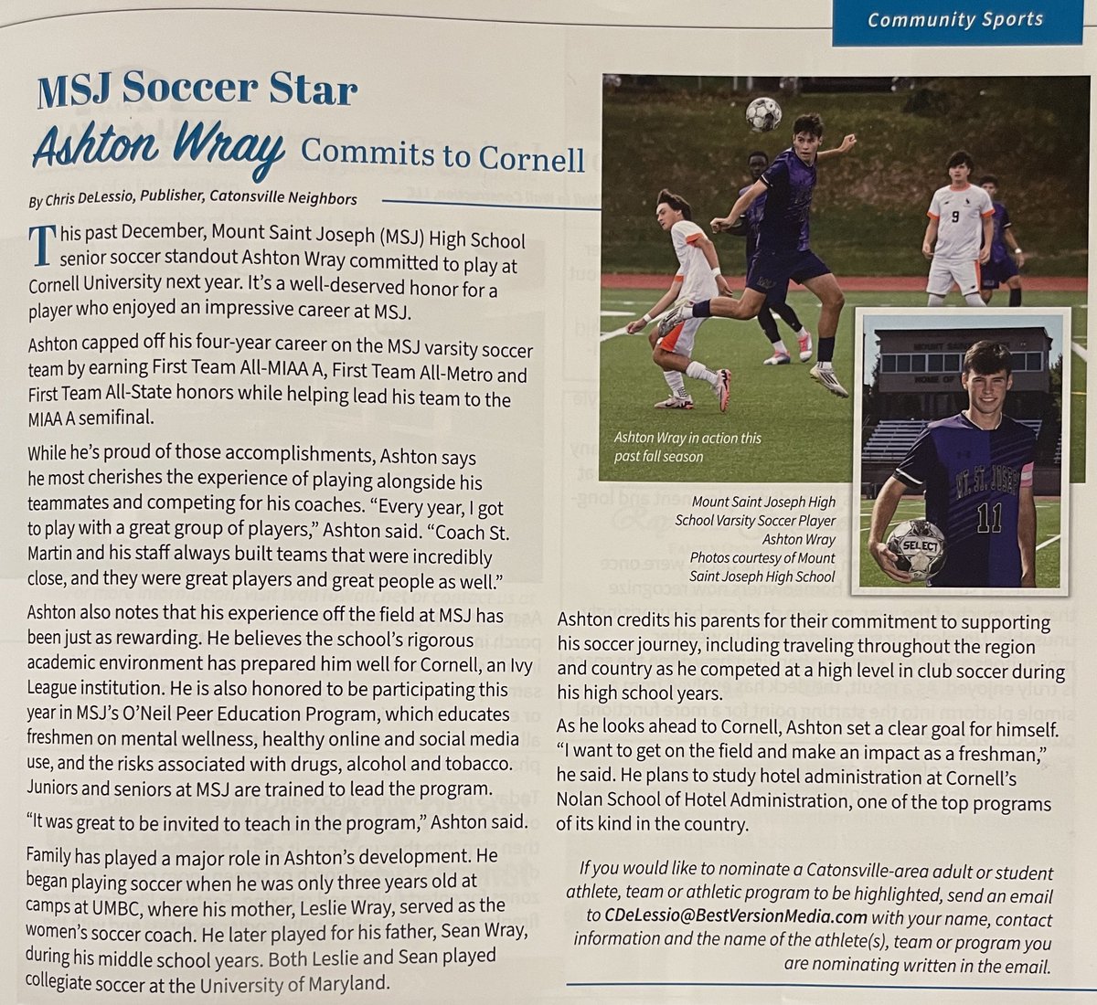 Mt. St. Joseph Soccer tweet media
