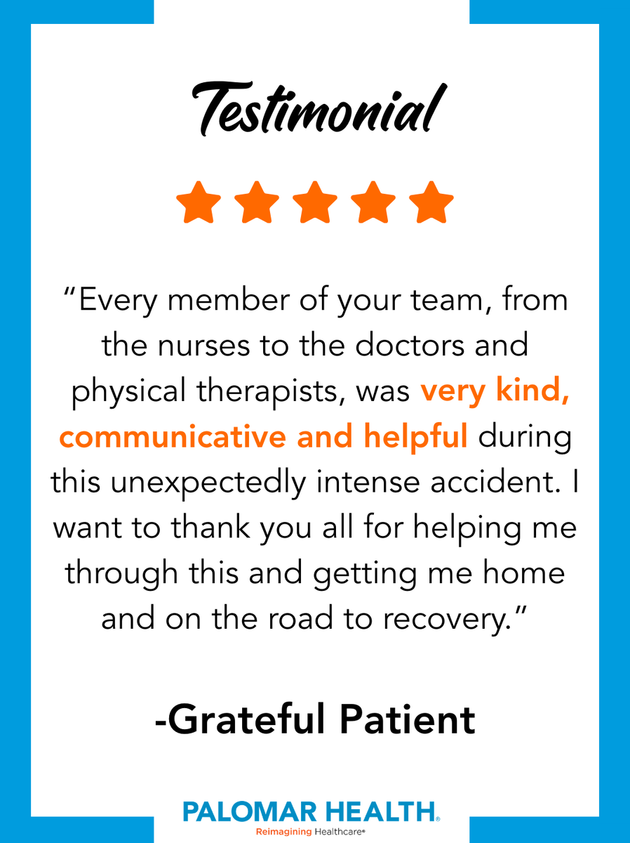 Palomar Health tweet media