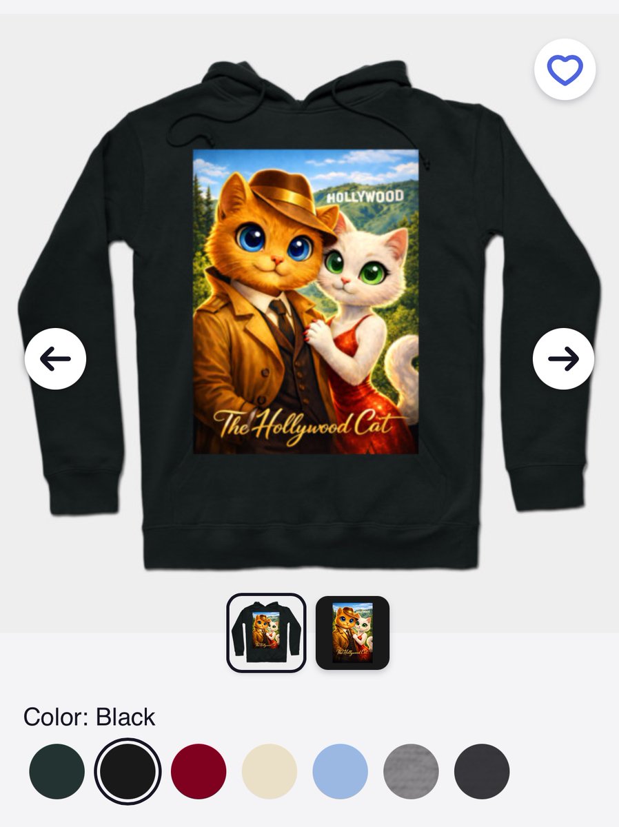 EnisAzap's tweet photo. ๐ฌ๐บโค๏ธ The Hollywood Cats in Love | Hoodie
Lights, love, and a little cat magic.
A Hollywood-style romance starring the cutest cats in town.
๐ https://t.co/8MjvcWzZ1v
#HollywoodCats #CatsInLove #CatHoodie #CuteCats #CatLovers #FunnyCats #CatStyle #Hollywood #Cats #MeowStory https://t.co/sQKOL38G1k