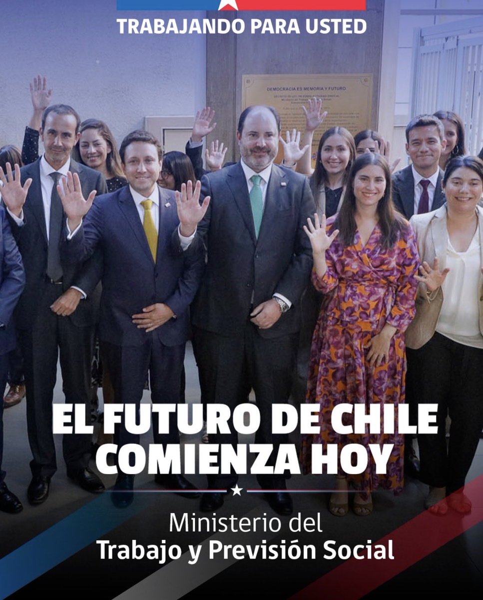 Que mala foto para iniciar en el ministerio del trabajo y previsión social. ¿50 horas?