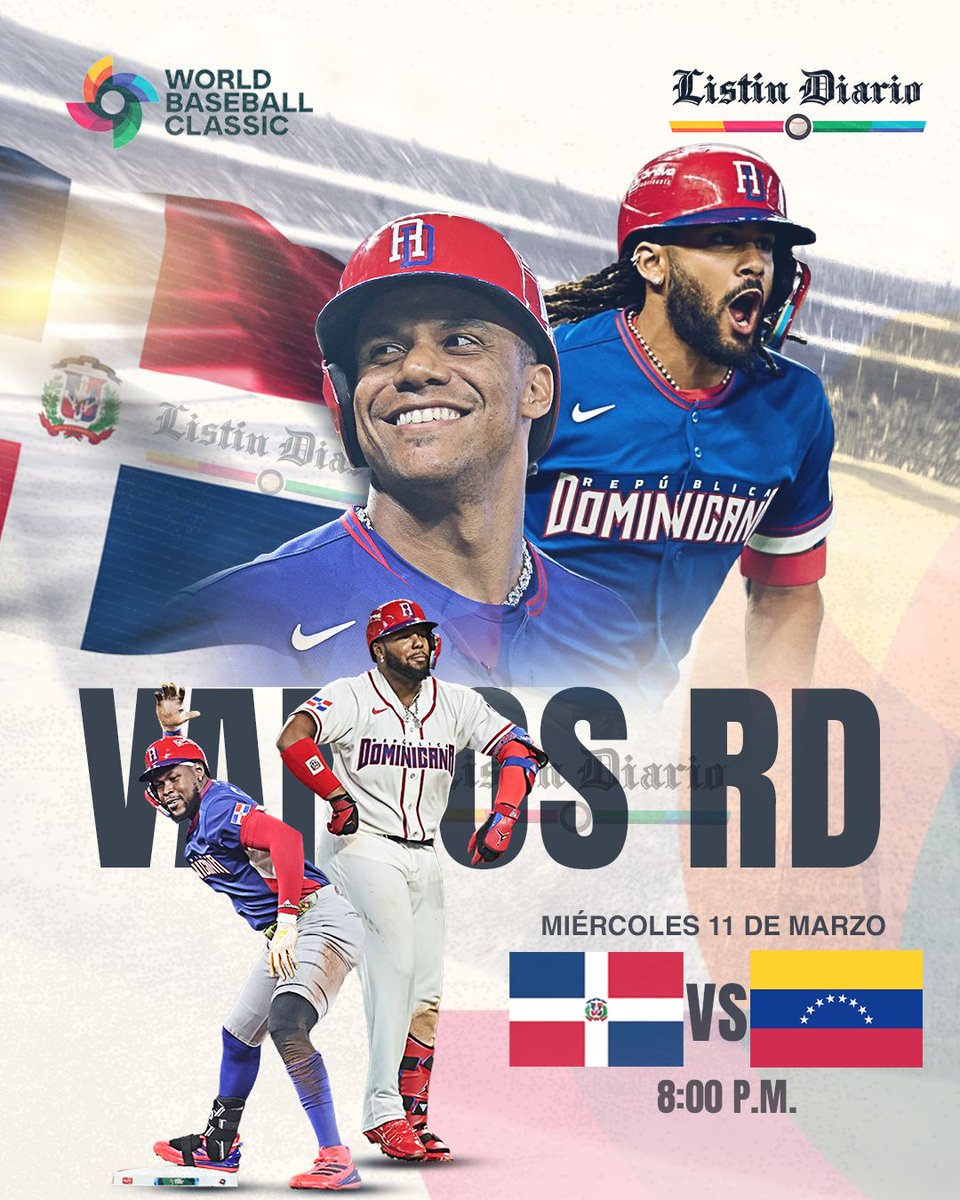 RhodesEspinal's tweet photo. El ganador d ésta noche, que obviamente será RD, enfrentará a Korea en 4tos d finales y el perdedor, que será Venezuela, jugará contra Japón.
#arribaRD 🇩🇴 💪
#ClasicoMundialdeBeisbol
#MLB ⚾ 🔥
#WorldBaseballClassic https://t.co/jc02fKuvAZ