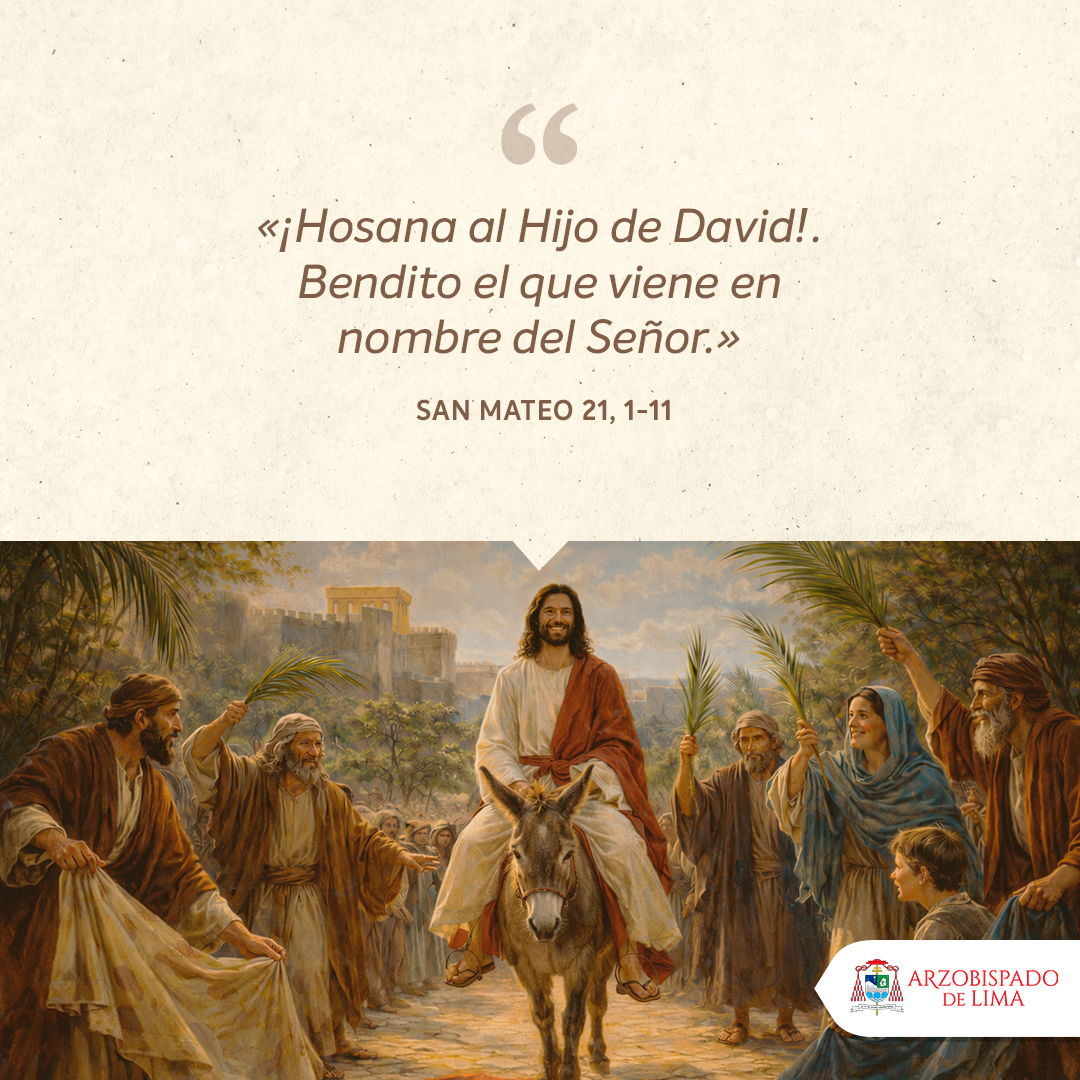 arzolima's tweet photo. #EvangelioDelDía 📖
Hoy domingo, meditemos el Santo Evangelio según San Mateo 21,1-11🙏
#PalabraDeDios https://t.co/vJbNqCeLxG