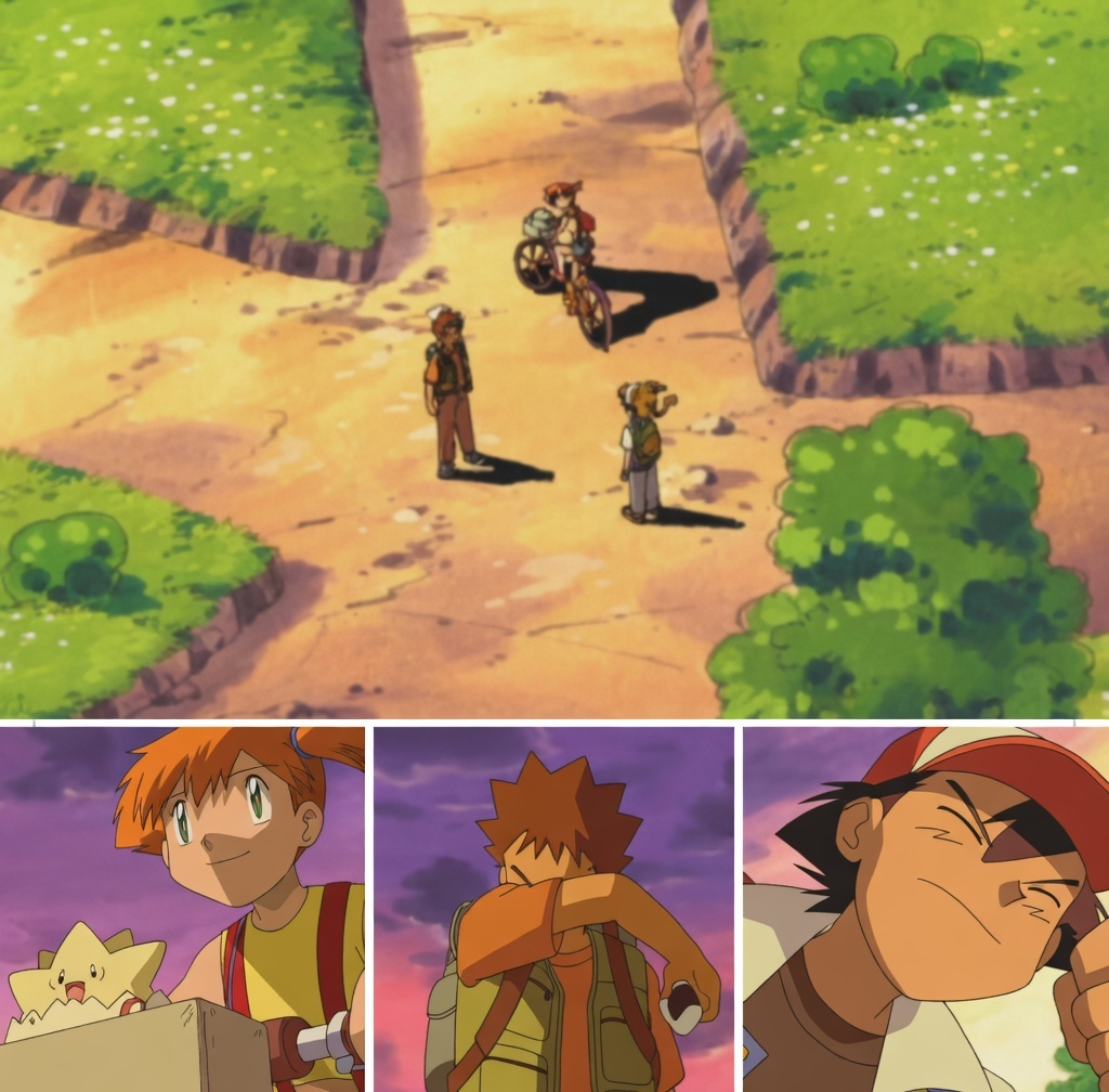 Ya pasaron más de 23 años de la separación de Ash, Brock y Misty en Pokémon