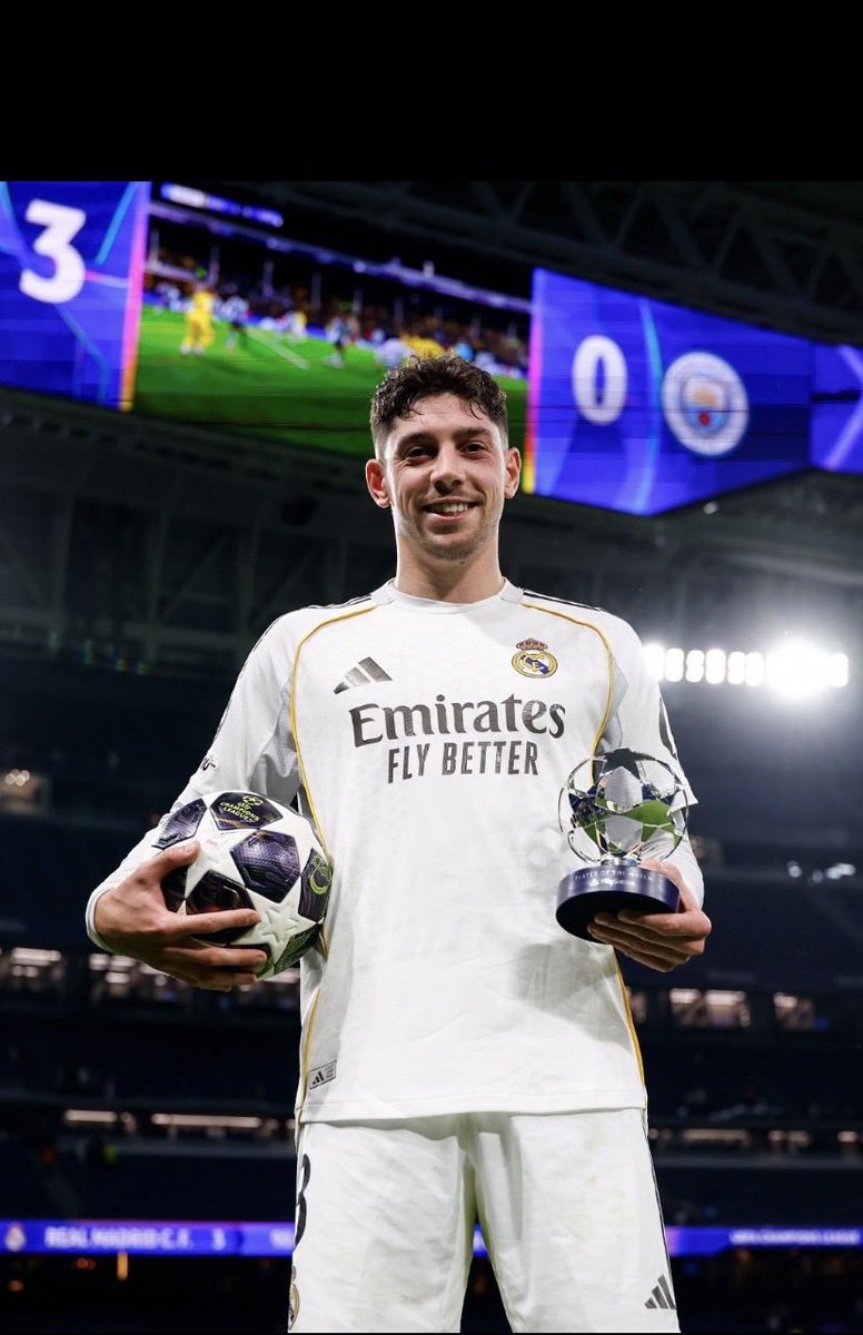 Fede Valverde, UEFA Man of the Match for Real Madrid vs Manchester City