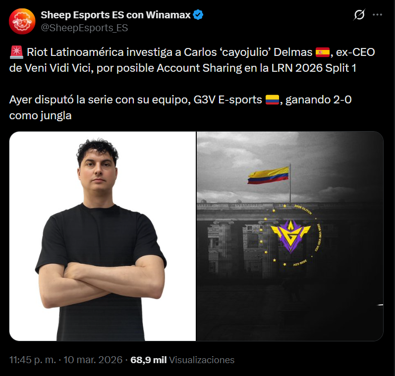 MovidasEsports's tweet photo. 0

(Decidí contarlo como "movida de hoy" porque salió a última hora del día anterior) https://t.co/eu2Fa7pPE9