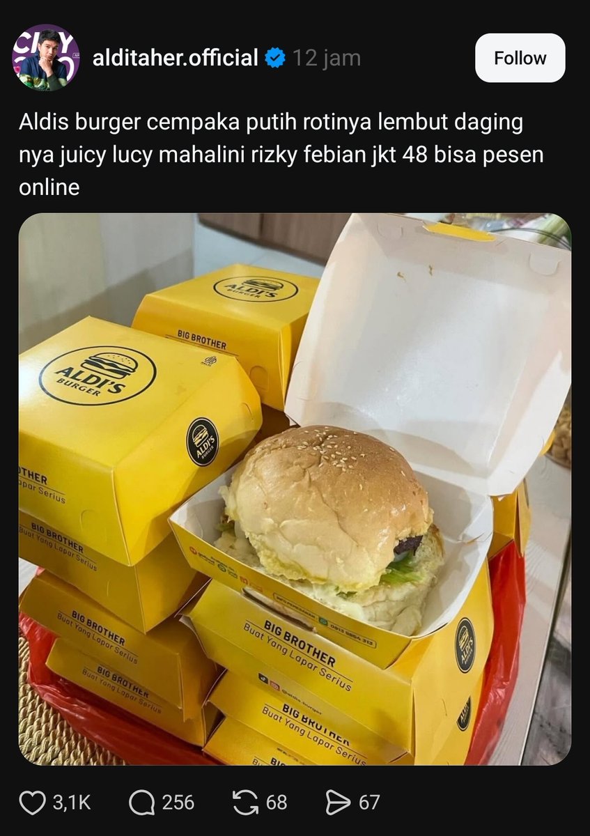 dah merambah sekarang 😆