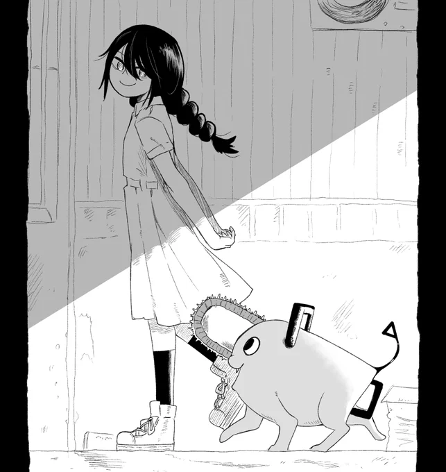 Nayuta &amp; Pochita from Chainsaw Man 