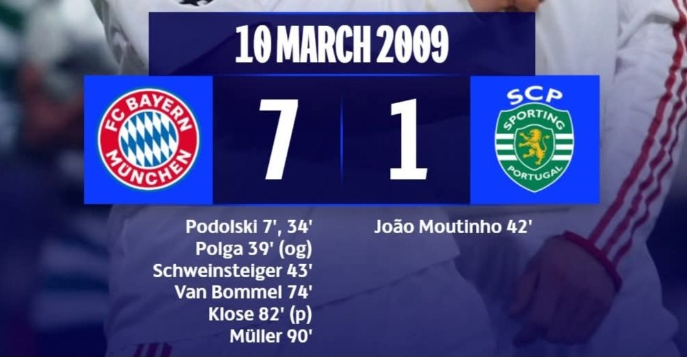 Este continua a ser o único golo da história do Sporting num jogo a eliminar da Liga dos Campeões.

Entre Euro 2016, Ligue 1, tricampeonato pelo FC Porto e Liga Europa, é capaz de continuar a ser o maior feito da carreira de João Moutinho.