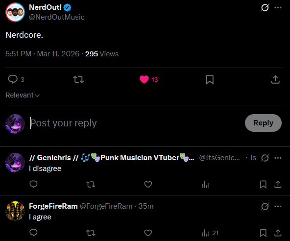 // Genichris // 🎶🎭Punk Musician VTuber🎭🎶 // tweet media