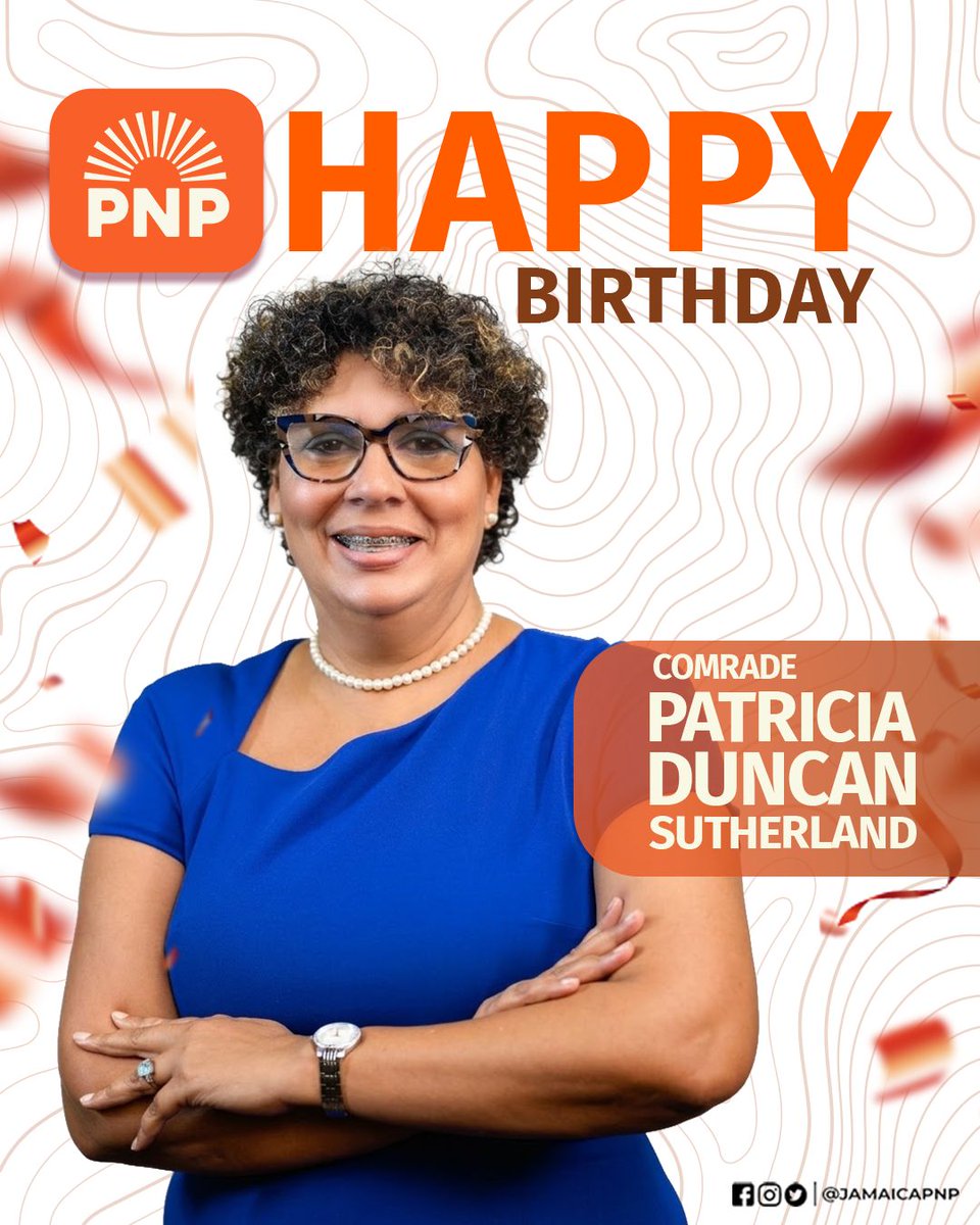 JamaicaPNP's tweet image. Happy Birthday, Comrade Patricia Duncan Sutherland!
Today we celebrate your dedication, leadership and continued service. May this new year bring you happiness and good health 
Enjoy your special day! 
#HappyBirthday #PNPFamily #PeoplePower