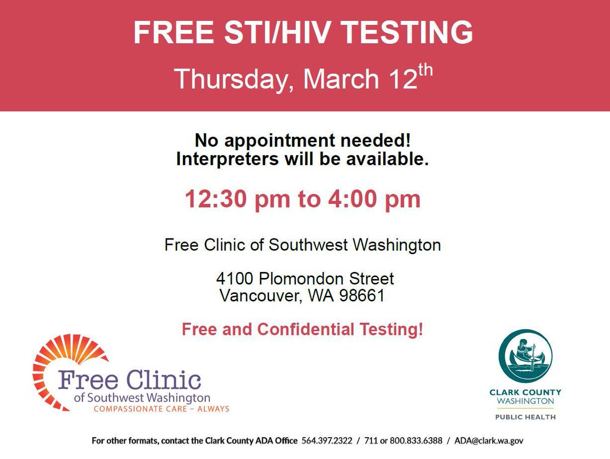Free Clinic of Southwest Washington tweet media