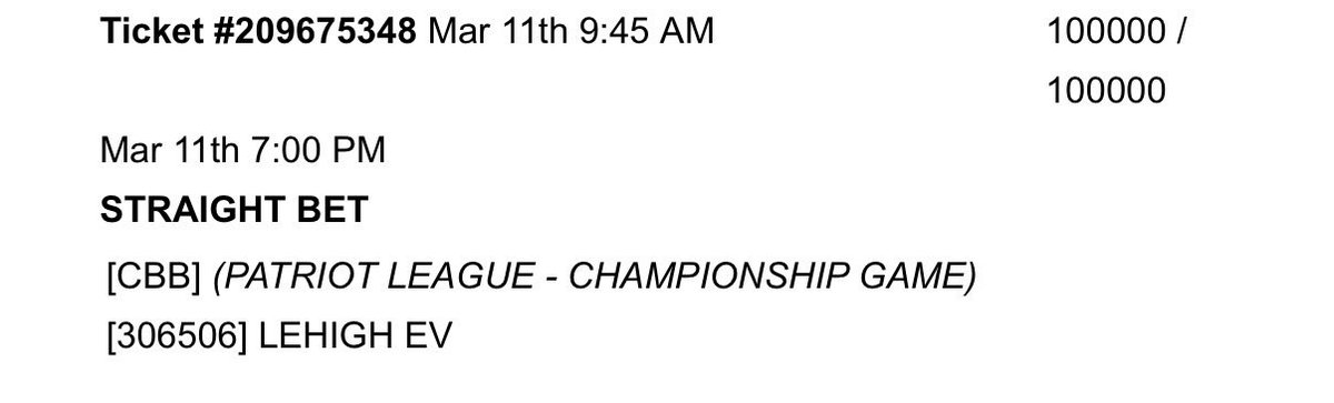 BluePrintBets1's tweet photo. Lehigh vs Boston University
Lehigh ml
100k➡️200k
Go tell your friends.
Like if you are tailing❤️
We are hot!
Make sure you capitalize on this.
Game starts in t-30 minutes!
#mcneese #sfaustin #nevada #airforce #Northwestern #indiana #byu #WestVirginia https://t.co/PoYLkCJG4s