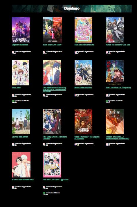 A "fonte" do cara é uma IA, sendo que a Crunchyroll já confirmou em seu site brasileiro que o próximo episódio dublado do anime sai no domingo, 15 de março, as 17:30