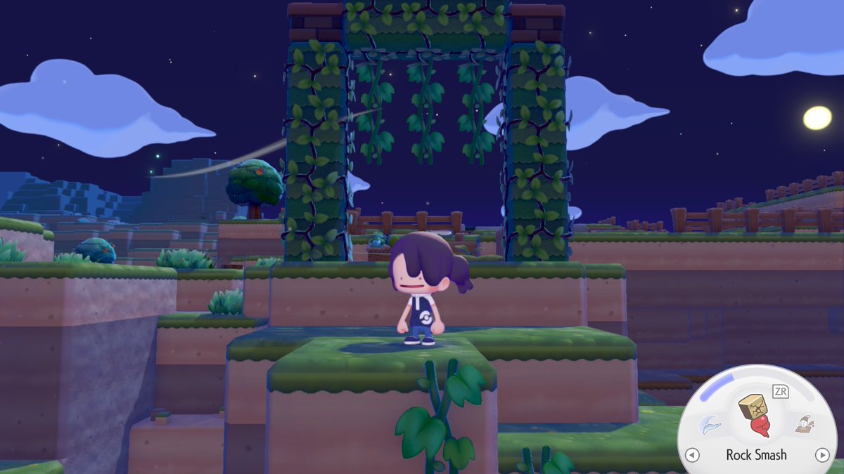 SleepyScales's tweet photo. The (wip) entrance to what will be my forest and fruit farm area. 

#pokemon #pokopia https://t.co/E7a8MxsjMY