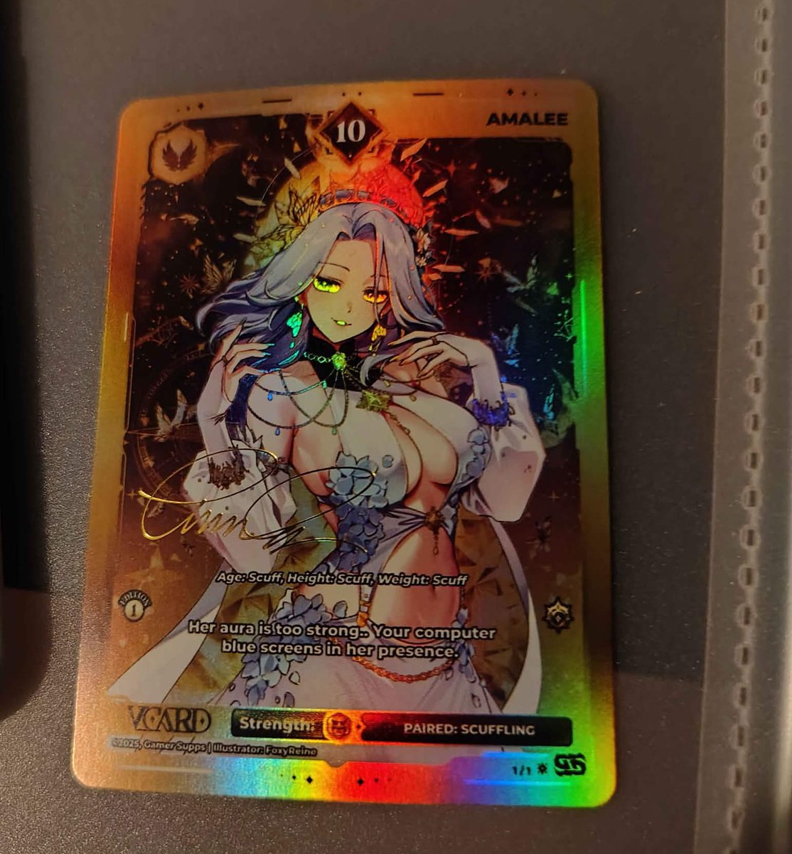 LeeandLie's tweet photo. A Scuffling found my 1/1 God Rare VCard!!! (Congrats to TyrantOverlord!!) ✨🦋 My other god rares from the other 2 sets have still not been found so this is the first one!! https://t.co/ZA9BBej8zD