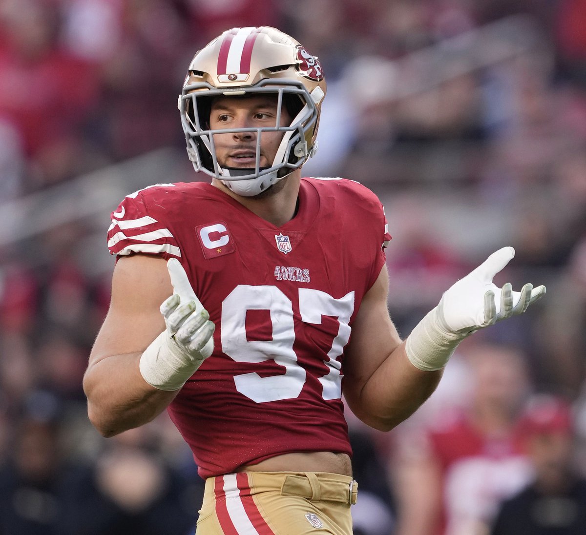 49ersSportsTalk's tweet photo. Bosa &amp; Osa…

Yeah the league is in trouble. #49ers 🔥 https://t.co/XWW4Zj2Kp2