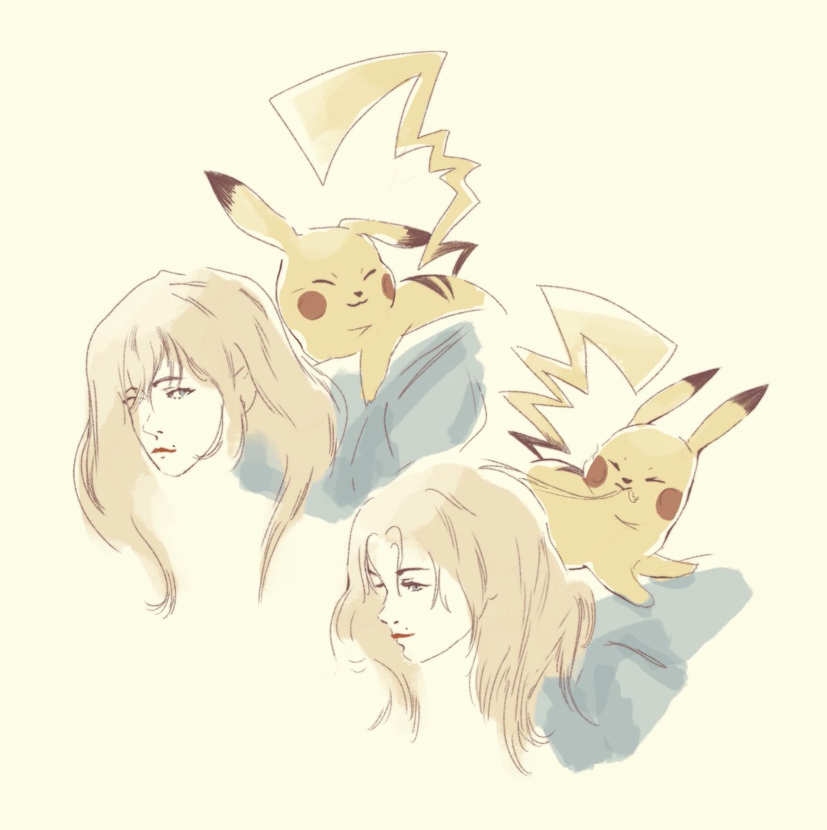 nervenoir's tweet photo. #pikachu #illustration #kawaii #pokopia https://t.co/pirUdncxXl
