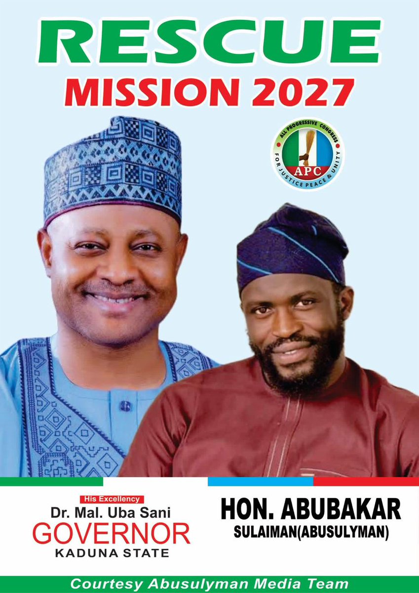 BilsonTukur's tweet photo. Abu Sulyman for member Kaduna State House of Assembly 2027 https://t.co/Gqp1op50XF