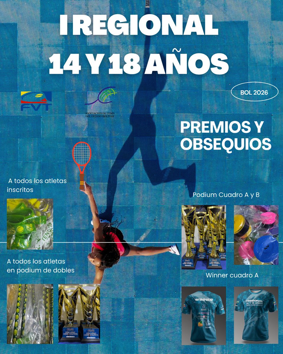 ateb2604's tweet photo. “I Torneo Regional, Grado 3 - 14 y 18 años Bolívar”  2026

Gracias a nuestros aliados comerciales:

jalvarofinanzas 
constru_ir 
hotelrosabela 
farmavidave 
LT IMPORT
comepaleta 
laplayita_clubitalo 
alaybistrobar 
lamarinapzo 
macizogrill.pzo 
la_arepera_civg 
trattoriadiverso https://t.co/qjVraRHih1